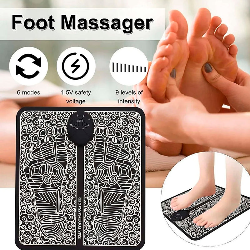 Foot Massager Máquina Inteligente Elétrica Pulso Pé Th